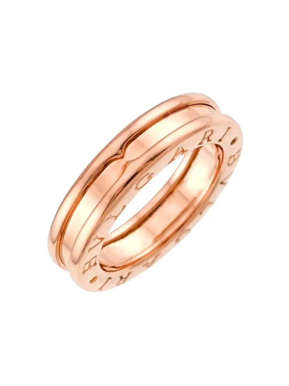 Bvlgari Band 48 Ring 18K Pink Gold